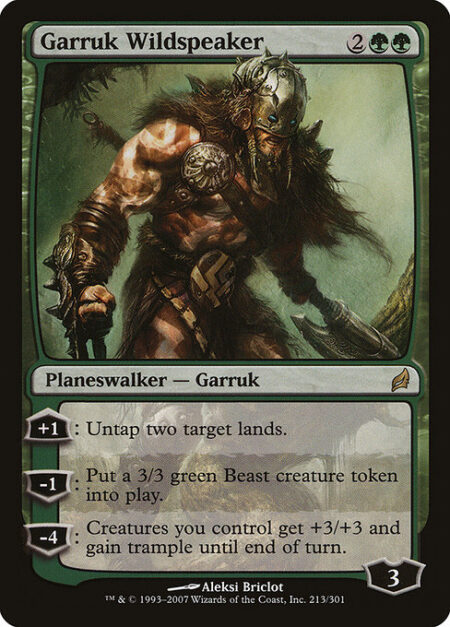 Garruk Wildspeaker - +1: Untap two target lands.