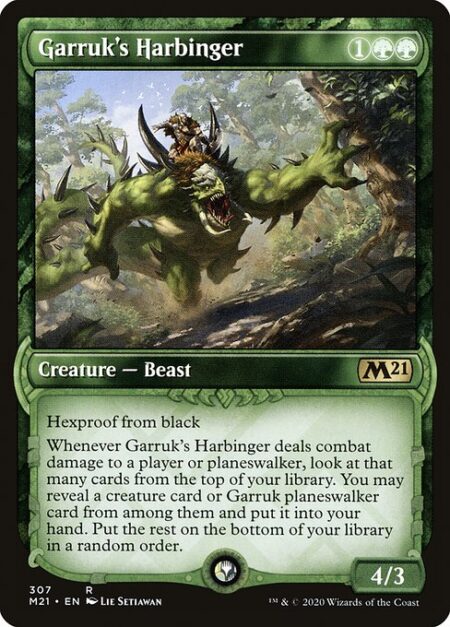 Garruk's Harbinger - Hexproof from black