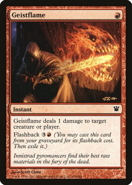 Geistflame - Geistflame deals 1 damage to any target.