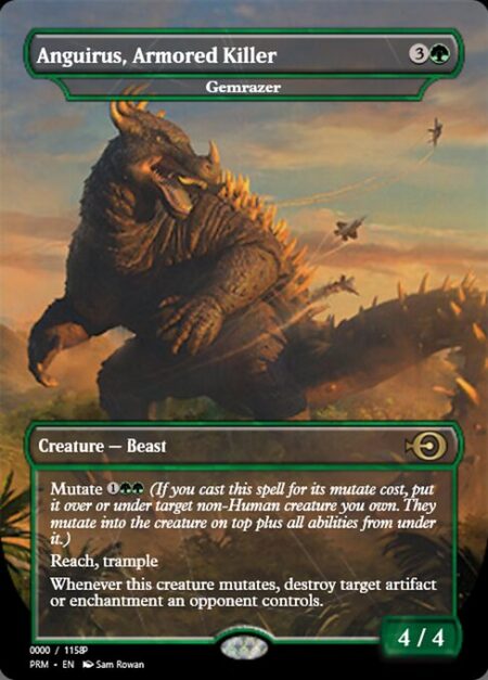 Gemrazer - Mutate {1}{G}{G} (If you cast this spell for its mutate cost