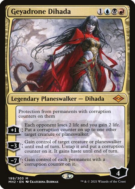 Geyadrone Dihada - Protection from permanents with corruption counters on them