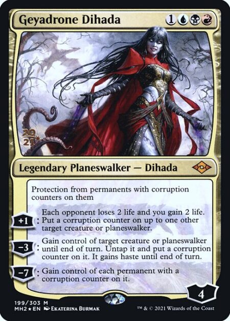 Geyadrone Dihada - Protection from permanents with corruption counters on them