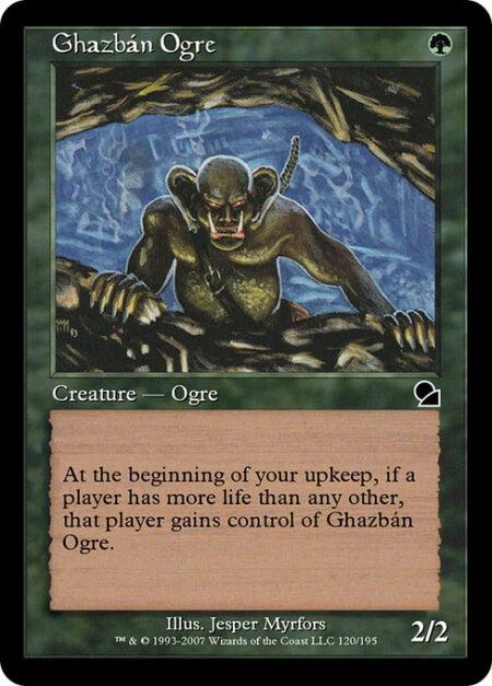 Ghazbán Ogre - At the beginning of your upkeep