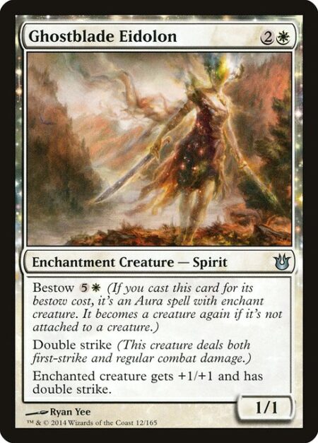 Ghostblade Eidolon - Bestow {5}{W} (If you cast this card for its bestow cost