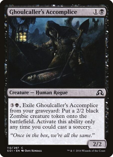 Ghoulcaller's Accomplice - {3}{B}