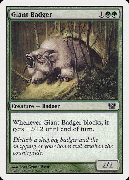 Giant Badger - Whenever Giant Badger blocks