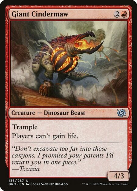 Giant Cindermaw - Trample