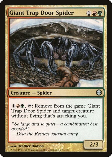 Giant Trap Door Spider - {1}{R}{G}