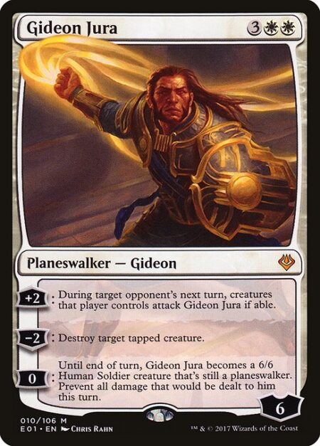 Gideon Jura - +2: During target opponent's next turn