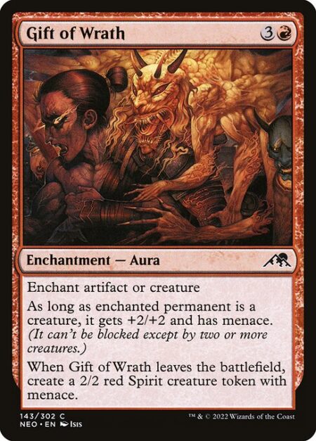 Gift of Wrath - Enchant artifact or creature