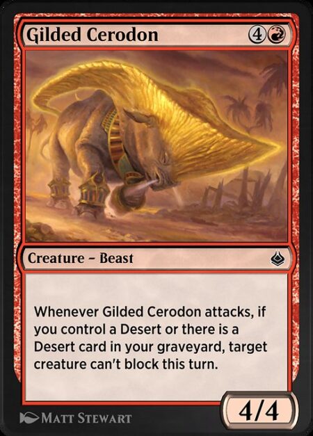 Gilded Cerodon - Whenever Gilded Cerodon attacks