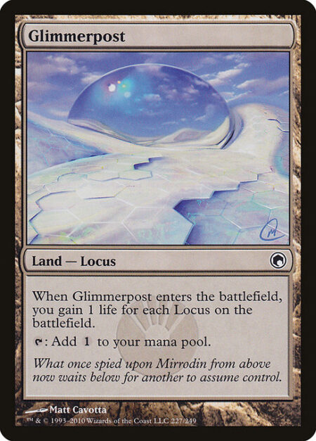 Glimmerpost - When Glimmerpost enters the battlefield