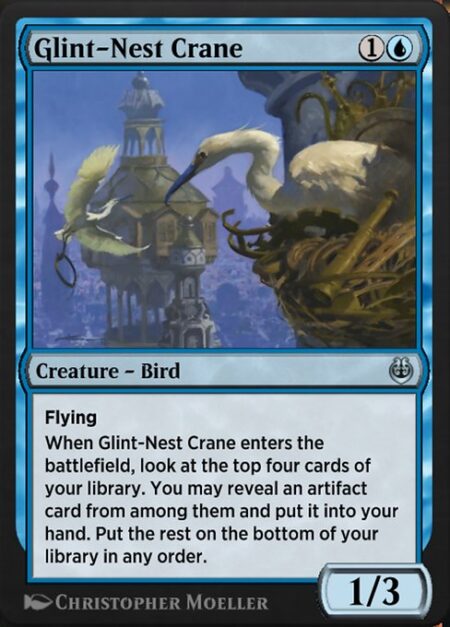 Glint-Nest Crane - Flying