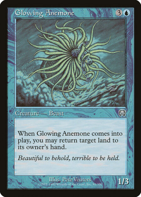 Glowing Anemone - When Glowing Anemone enters the battlefield