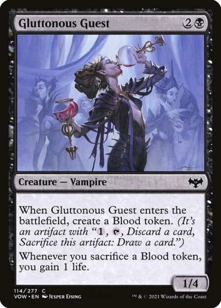 Gluttonous Guest - When Gluttonous Guest enters the battlefield