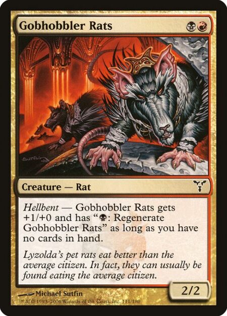 Gobhobbler Rats - Hellbent — As long as you have no cards in hand