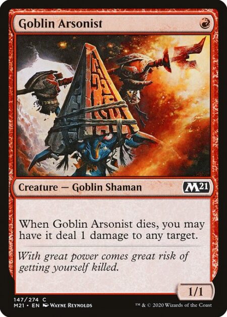 Goblin Arsonist - When Goblin Arsonist dies