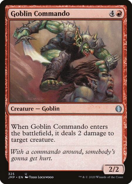 Goblin Commando - When Goblin Commando enters