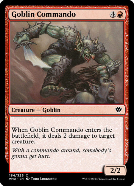 Goblin Commando - When Goblin Commando enters