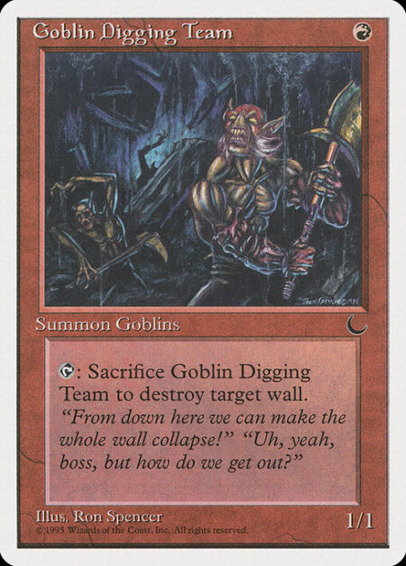 Goblin Digging Team - {T}