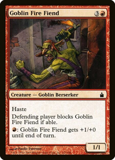 Goblin Fire Fiend - Haste