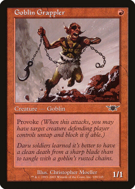 Goblin Grappler - Provoke (Whenever this creature attacks