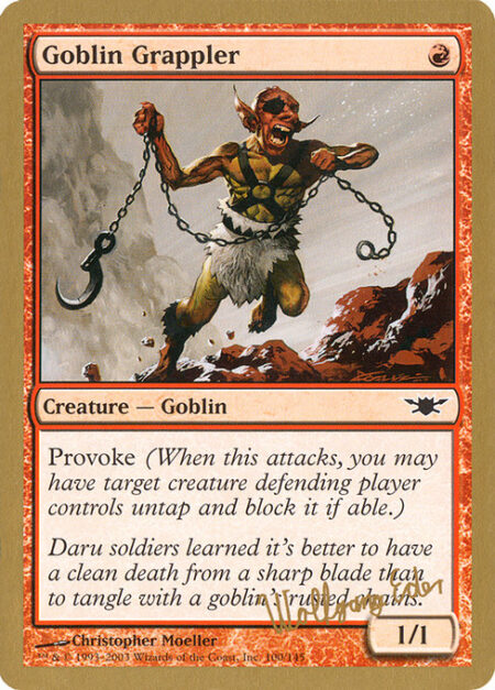 Goblin Grappler - Provoke (Whenever this creature attacks