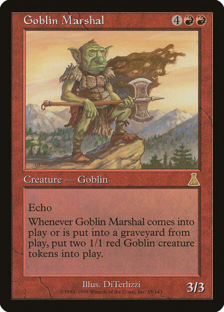 Goblin Marshal - Echo {4}{R}{R} (At the beginning of your upkeep