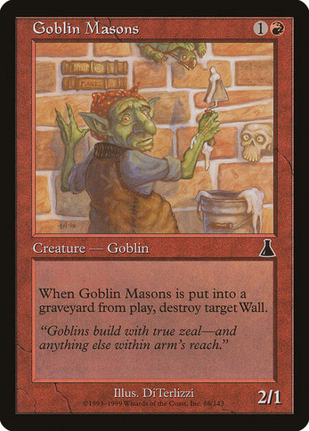 Goblin Masons - When Goblin Masons dies