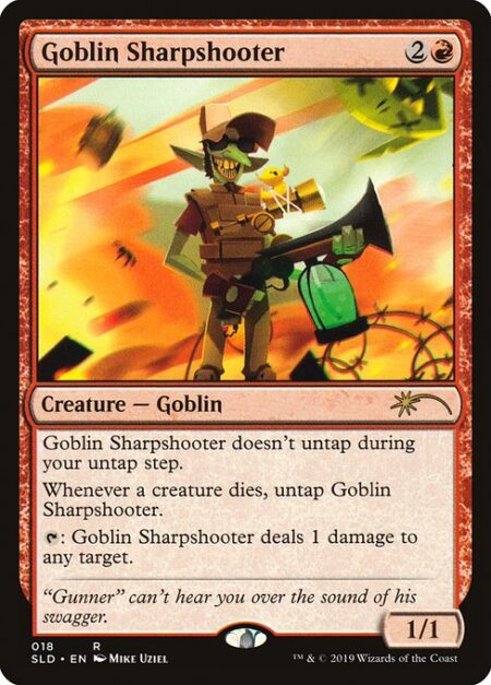 Goblin Sharpshooter - Goblin Sharpshooter doesn't untap during your untap step.