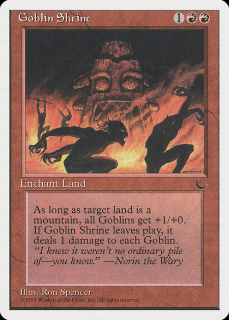 Goblin Shrine - Enchant land