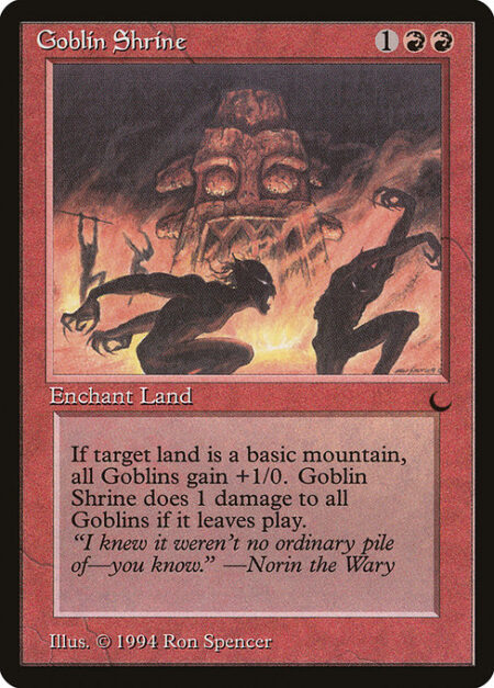 Goblin Shrine - Enchant land