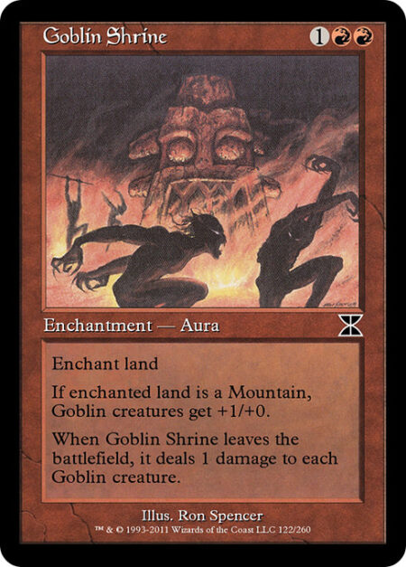 Goblin Shrine - Enchant land