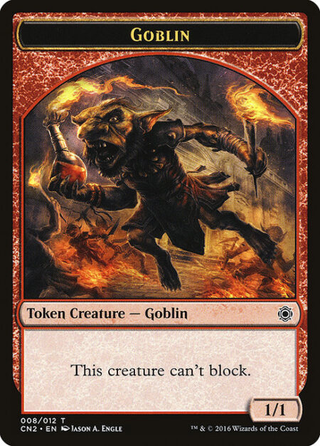 Goblin - This creature can't block.