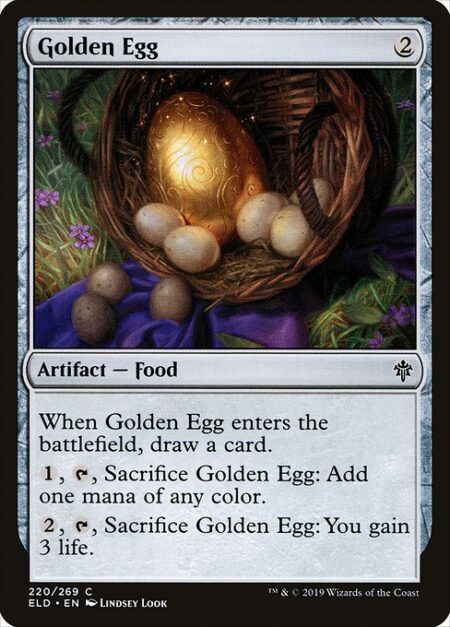 Golden Egg - When Golden Egg enters the battlefield