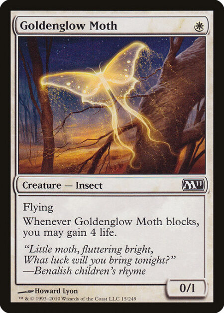 Goldenglow Moth - Flying