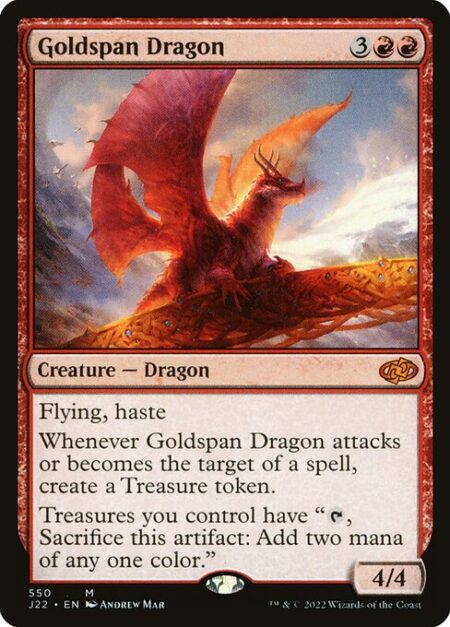 Goldspan Dragon - Flying