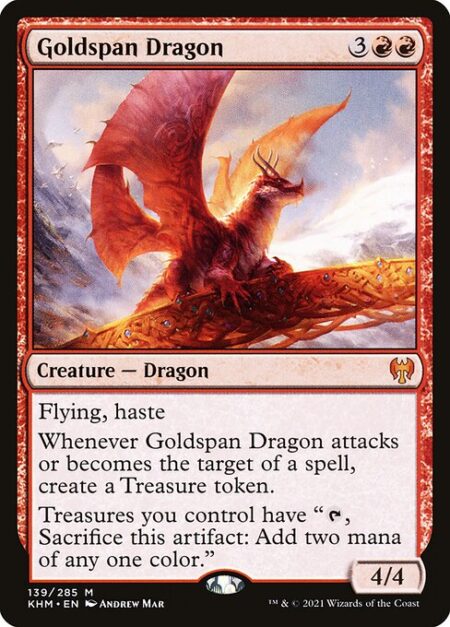 Goldspan Dragon - Flying