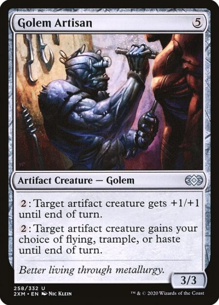 Golem Artisan - {2}: Target artifact creature gets +1/+1 until end of turn.