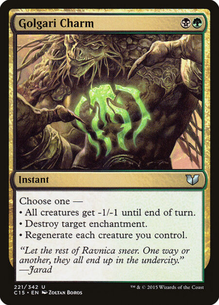 Golgari Charm - Choose one —