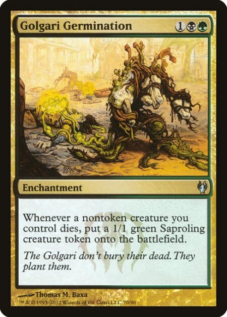 Golgari Germination - Whenever a nontoken creature you control dies