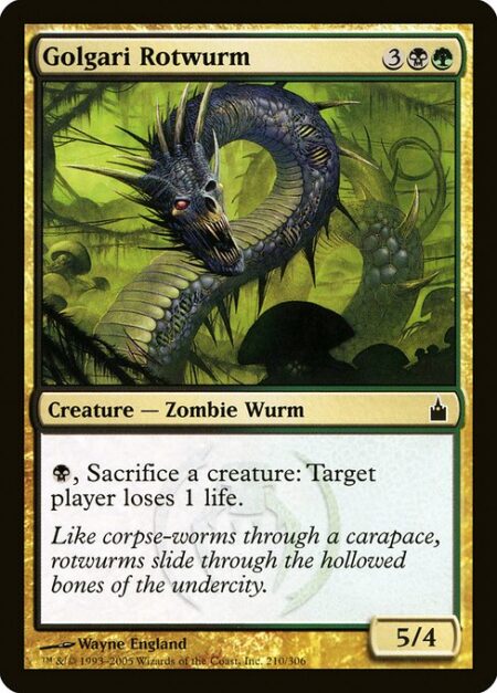 Golgari Rotwurm - {B}