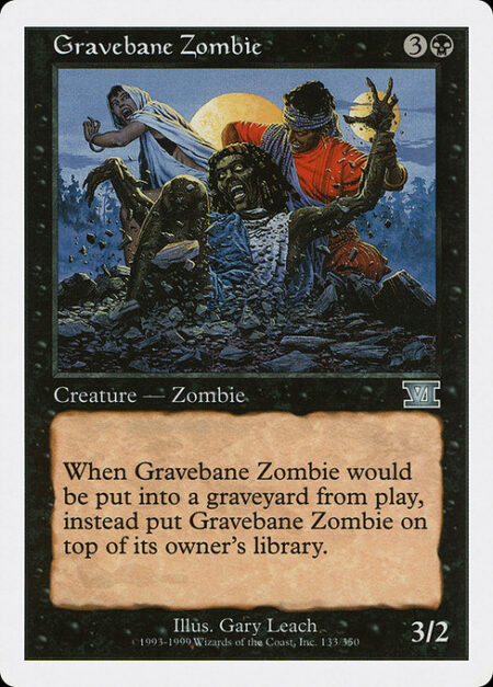 Gravebane Zombie - If Gravebane Zombie would die