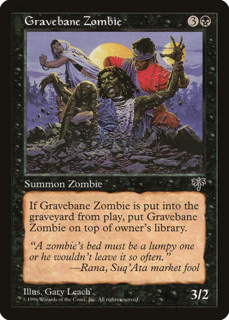 Gravebane Zombie - If Gravebane Zombie would die