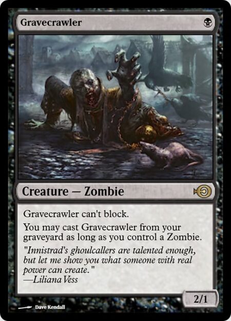 Gravecrawler - Gravecrawler can't block.