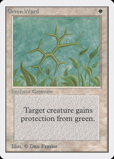 Green Ward - Enchant creature