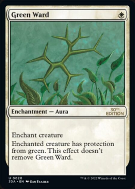 Green Ward - Enchant creature