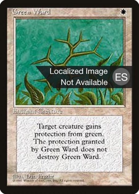 Green Ward - Enchant creature