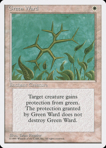 Green Ward - Enchant creature