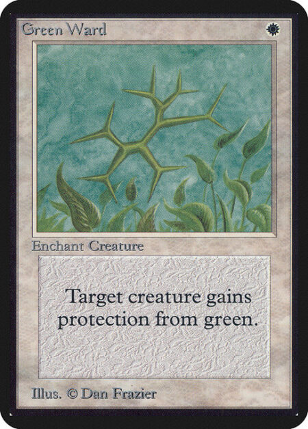 Green Ward - Enchant creature